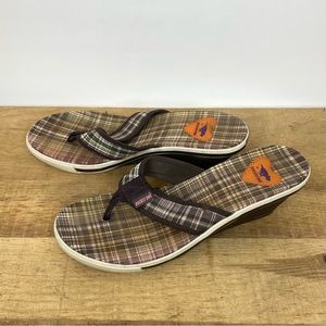 Y2k rocket dog plaid wedges